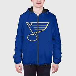 Куртка с капюшоном мужская St Louis Blues: Tarasenko 91, цвет: 3D-черный — фото 2