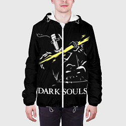 Куртка с капюшоном мужская Dark Souls, цвет: 3D-белый — фото 2