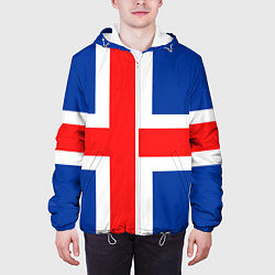 Куртка с капюшоном мужская Исландия, цвет: 3D-белый — фото 2