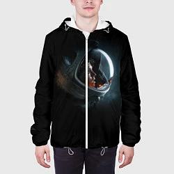 Куртка с капюшоном мужская Aliens Astronaut, цвет: 3D-белый — фото 2