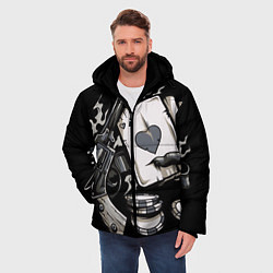 Куртка зимняя мужская Смертельная игра, цвет: 3D-черный — фото 2