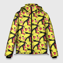 Куртка зимняя мужская Pikachu, цвет: 3D-красный