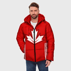 Куртка зимняя мужская Сборная Канады: домашняя форма, цвет: 3D-светло-серый — фото 2