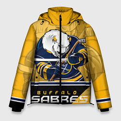 Куртка зимняя мужская Buffalo Sabres, цвет: 3D-черный