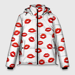 Куртка зимняя мужская Поцелуйчики, цвет: 3D-светло-серый