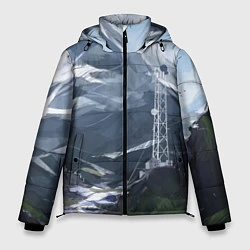 Куртка зимняя мужская Горы Алтая, цвет: 3D-черный