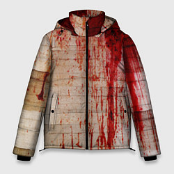 Куртка зимняя мужская Бинты 1, цвет: 3D-красный