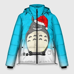 Куртка зимняя мужская Тоторо под снегом, цвет: 3D-черный