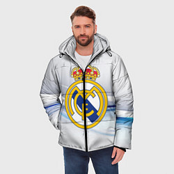 Куртка зимняя мужская Реал Мадрид, цвет: 3D-красный — фото 2