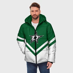 Куртка зимняя мужская NHL: Dallas Stars, цвет: 3D-светло-серый — фото 2