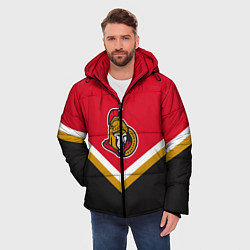 Куртка зимняя мужская NHL: Ottawa Senators, цвет: 3D-черный — фото 2