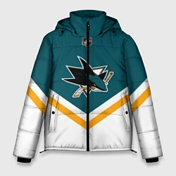 Куртка зимняя мужская NHL: San Jose Sharks, цвет: 3D-черный