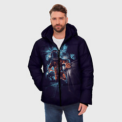 Куртка зимняя мужская Неизвестная галактика, цвет: 3D-черный — фото 2