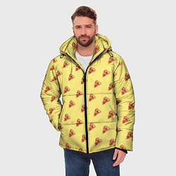 Куртка зимняя мужская Рай пиццы, цвет: 3D-черный — фото 2