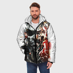 Куртка зимняя мужская Metal gear solid 5, цвет: 3D-светло-серый — фото 2