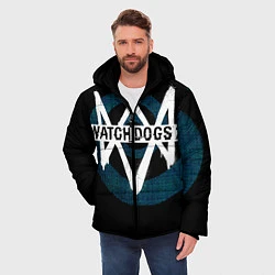 Куртка зимняя мужская Watch Dogs 2, цвет: 3D-светло-серый — фото 2