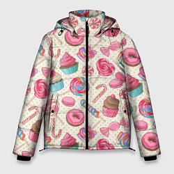 Куртка зимняя мужская Радости для сладости, цвет: 3D-красный