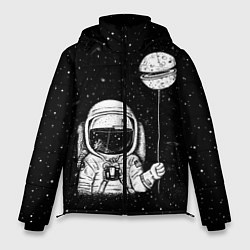 Куртка зимняя мужская Астронавт с шариком, цвет: 3D-черный