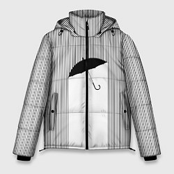 Куртка зимняя мужская Дождь, цвет: 3D-черный