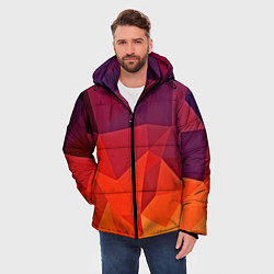 Куртка зимняя мужская Geometric, цвет: 3D-черный — фото 2