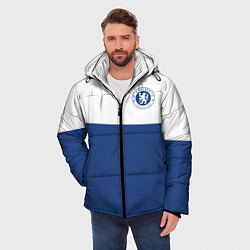 Куртка зимняя мужская Chelsea FC: Light Blue, цвет: 3D-черный — фото 2