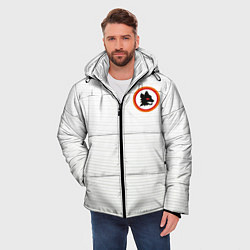 Куртка зимняя мужская A S Roma - WHITE N 98 NEW 2022, цвет: 3D-светло-серый — фото 2