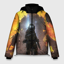 Куртка зимняя мужская Titanfall: Robots War, цвет: 3D-красный