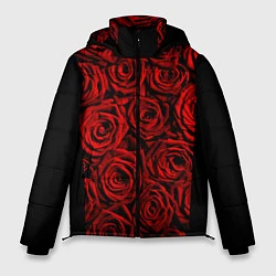 Куртка зимняя мужская Унисекс / Красные розы, цвет: 3D-красный