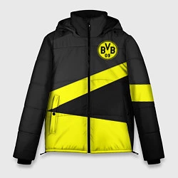 Куртка зимняя мужская FC Borussia: Sport Geometry, цвет: 3D-красный
