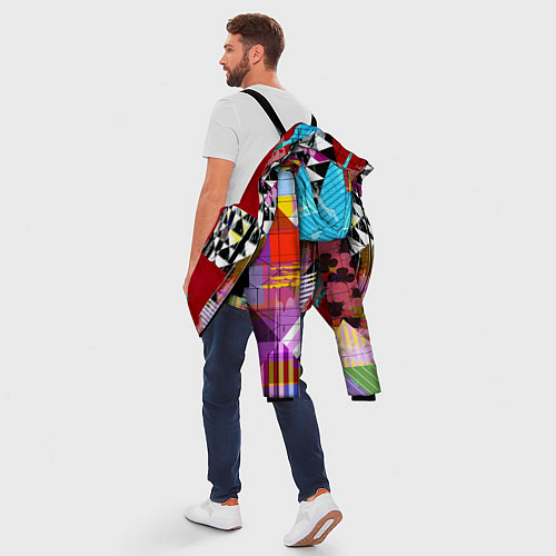 Мужская зимняя куртка RGB Geometry / 3D-Красный – фото 5