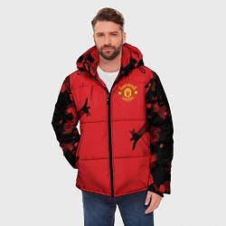 Куртка зимняя мужская FC Manchester United: Red Original, цвет: 3D-красный — фото 2