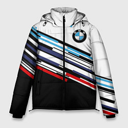 Куртка зимняя мужская BMW BRAND COLOR БМВ, цвет: 3D-черный