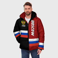 Куртка зимняя мужская Moscow, Russia, цвет: 3D-красный — фото 2