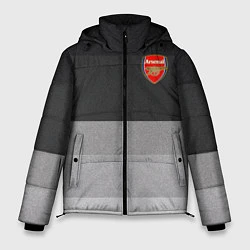 Куртка зимняя мужская ФК Арсенал: Серый стиль, цвет: 3D-черный