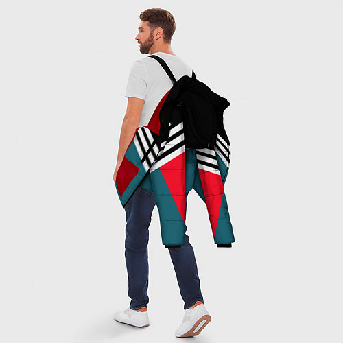 Мужская зимняя куртка Firm 90s: Arrows Style / 3D-Красный – фото 5
