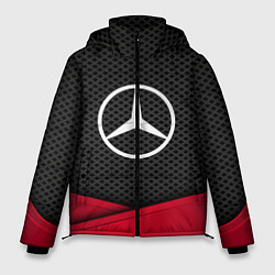 Куртка зимняя мужская Mercedes Benz: Grey Carbon, цвет: 3D-светло-серый