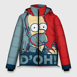 Куртка зимняя мужская Homer Simpson DOH!, цвет: 3D-светло-серый