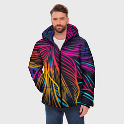Куртка зимняя мужская Floral Design, цвет: 3D-светло-серый — фото 2