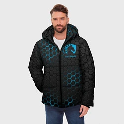 Куртка зимняя мужская Team Liquid: Carbon Style, цвет: 3D-красный — фото 2