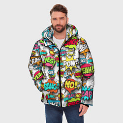 Куртка зимняя мужская Pop art Fashion, цвет: 3D-черный — фото 2