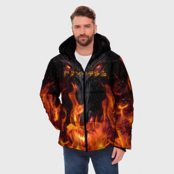 Куртка зимняя мужская TES: Flame Wolf, цвет: 3D-черный — фото 2