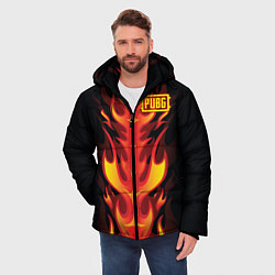 Куртка зимняя мужская PUBG: Hell Flame, цвет: 3D-черный — фото 2