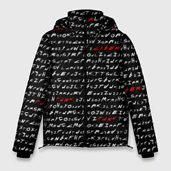Куртка зимняя мужская Cyberpunk 2077: Words, цвет: 3D-красный