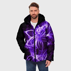 Куртка зимняя мужская Цветок Тьмы, цвет: 3D-светло-серый — фото 2