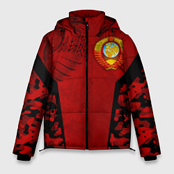 Куртка зимняя мужская Камуфляж СССР, цвет: 3D-черный