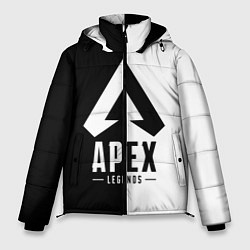 Куртка зимняя мужская Apex Legends: Black & White, цвет: 3D-черный