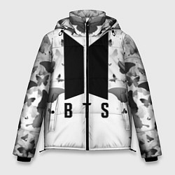 Куртка зимняя мужская BTS: Grey Butterflies, цвет: 3D-черный