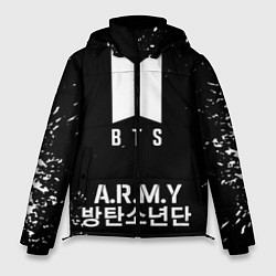 Куртка зимняя мужская BTS ARMY, цвет: 3D-черный