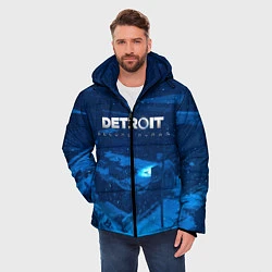 Куртка зимняя мужская Detroit: Become Human, цвет: 3D-светло-серый — фото 2