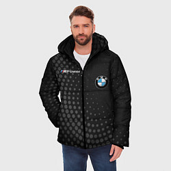 Куртка зимняя мужская BMW, цвет: 3D-черный — фото 2